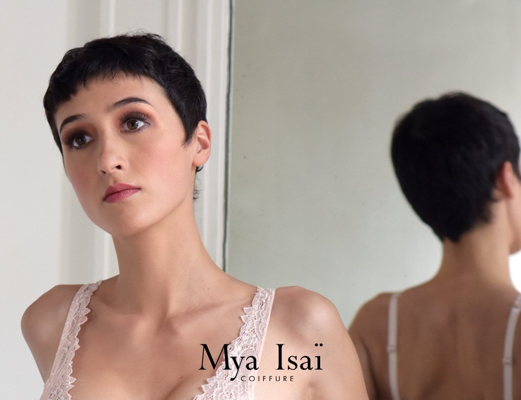 © MYA ISAÏ - Workshow Printemps Eté 2019 - Coupe coiffage femme cheveux très courts et nuque
